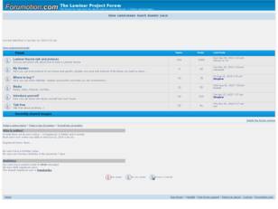 Free forum : The Laminar Project Forum